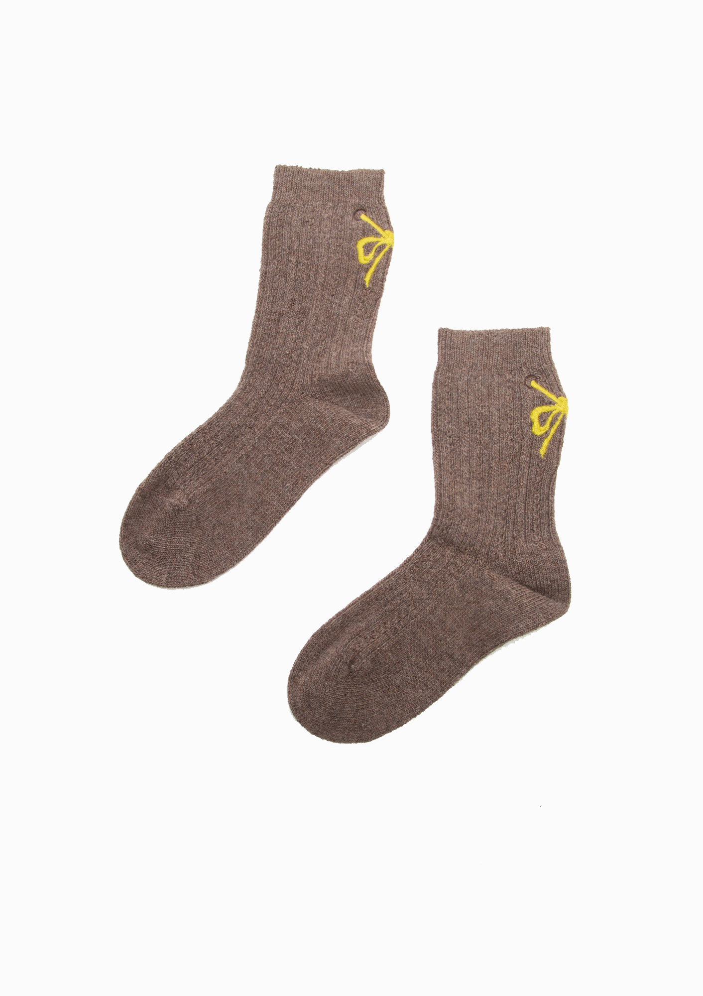 Ornament Wool Socks | Nutmeg