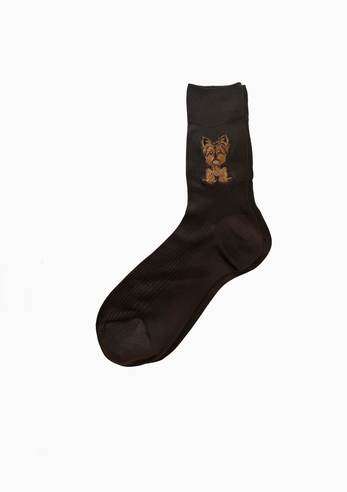 Shih Tzu Socks | Dark Brown