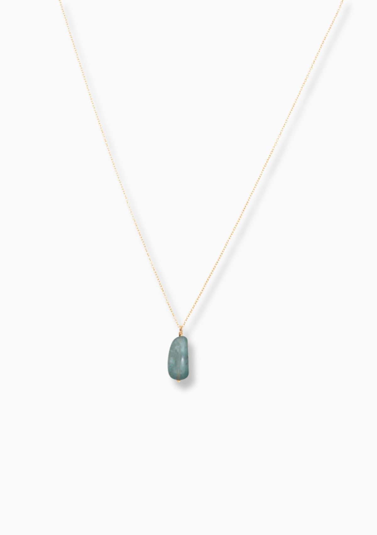 Teal Kyanite Drop 28" Necklace