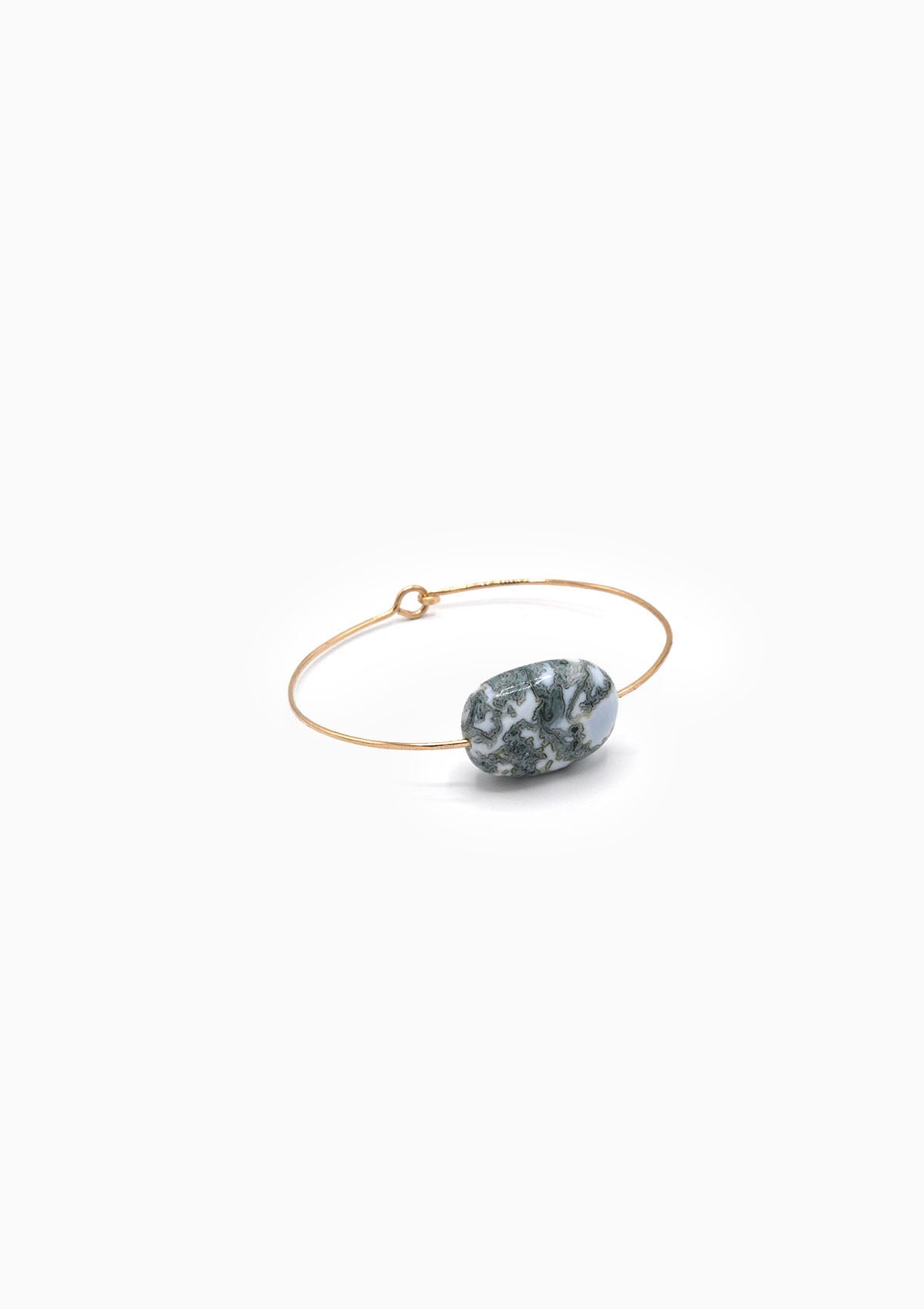 Large Textured Blue Opal Cuff Bracelet