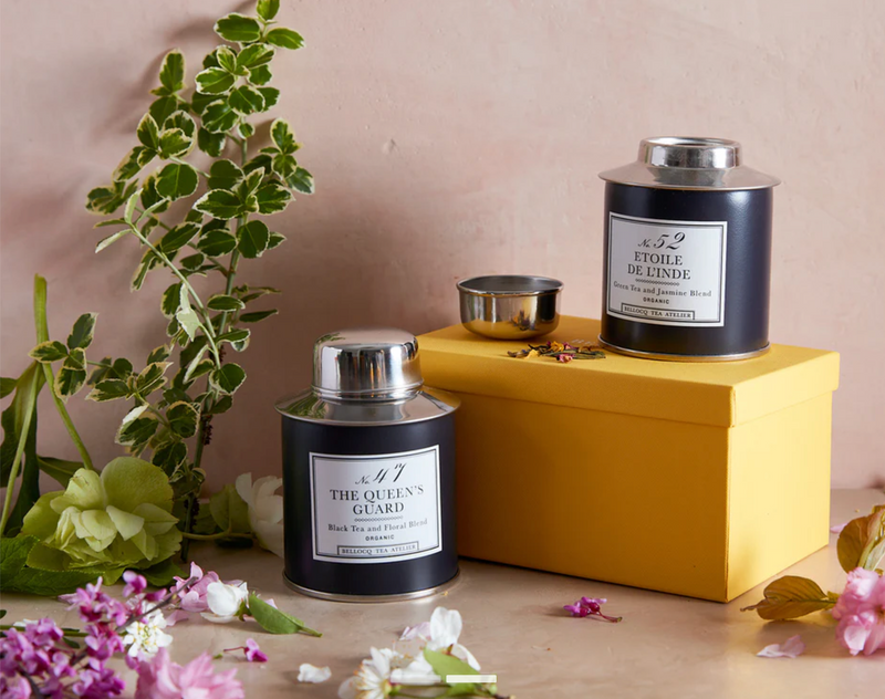 The Garden Party Collection Tea Gift Box, Blue Traveler Caddy