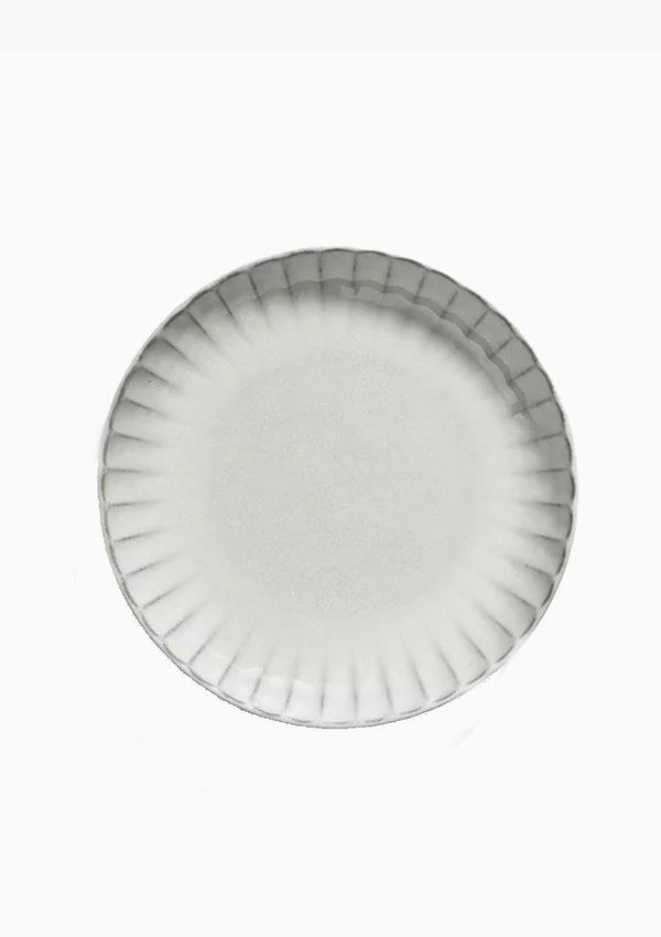 High Plate Large, White Inku