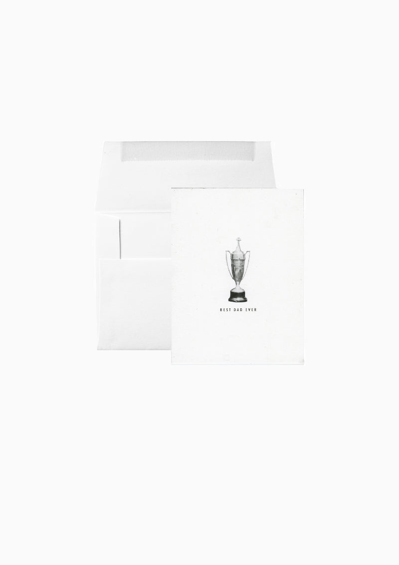 Trophy Best Dad Ever Greeting Card