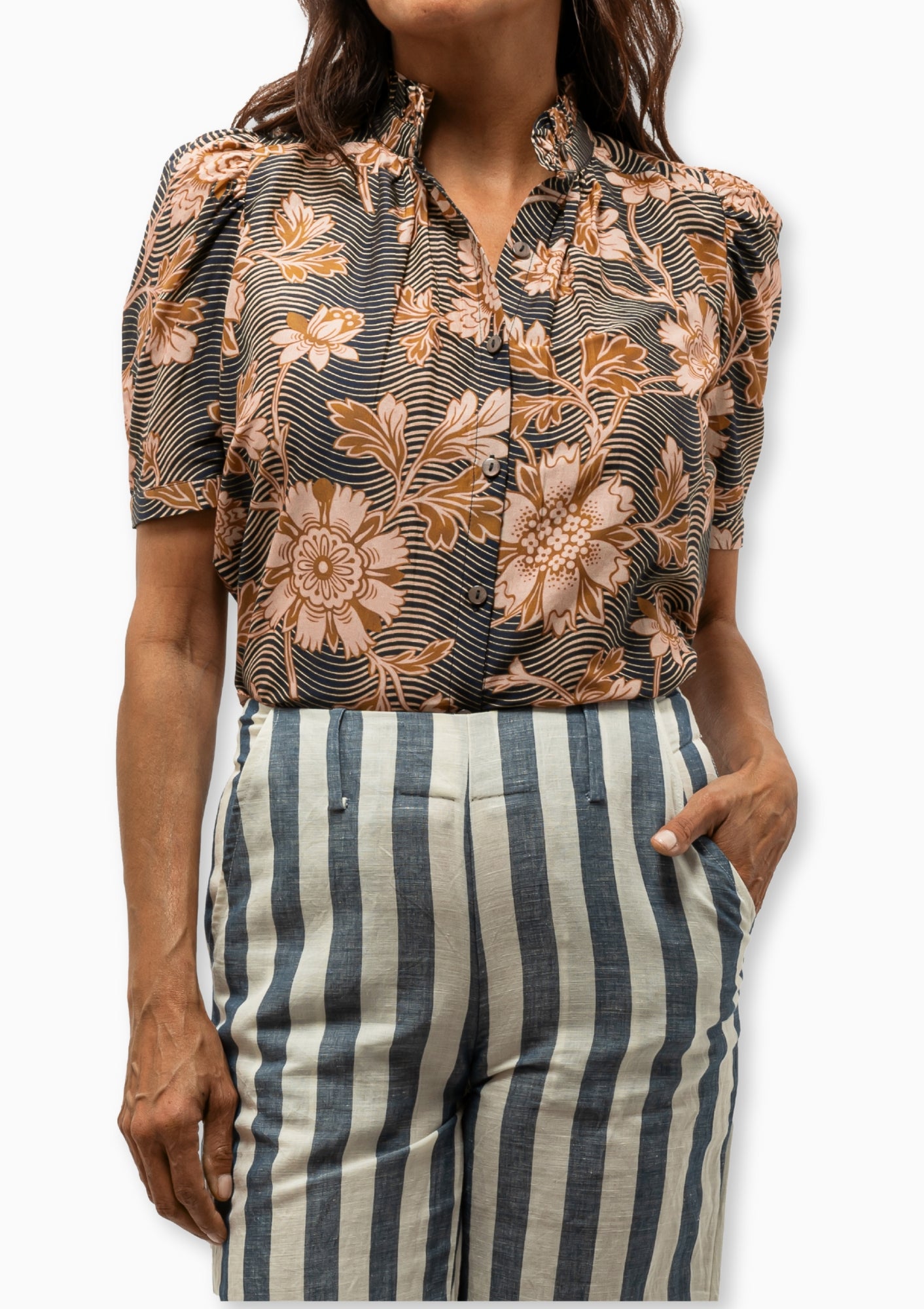 Winn Wavy Shirt | Zinnia