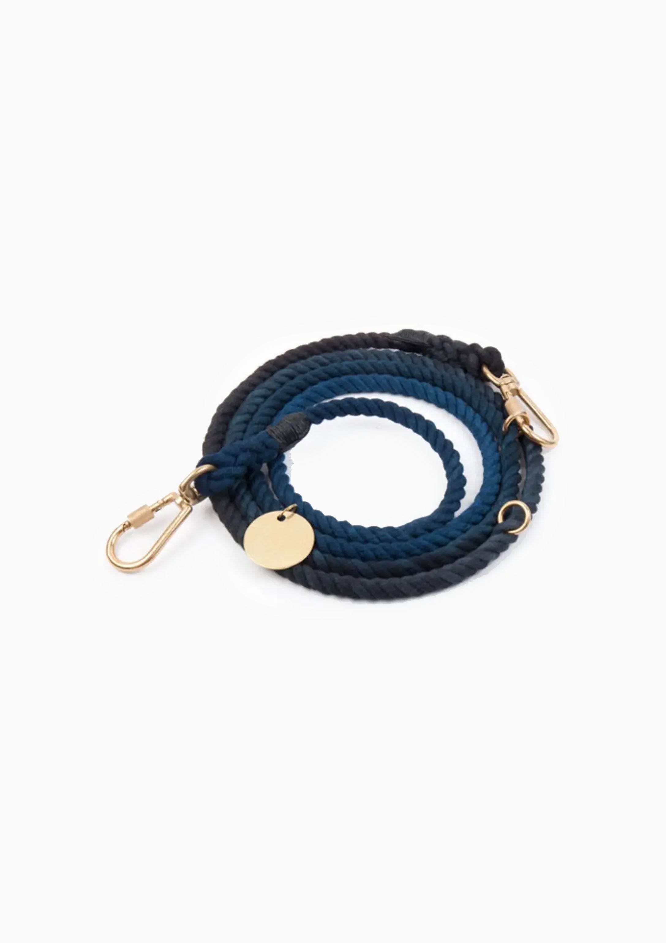Adjustable Cotton Rope Dog Leash, Manhattan Ombre | Small
