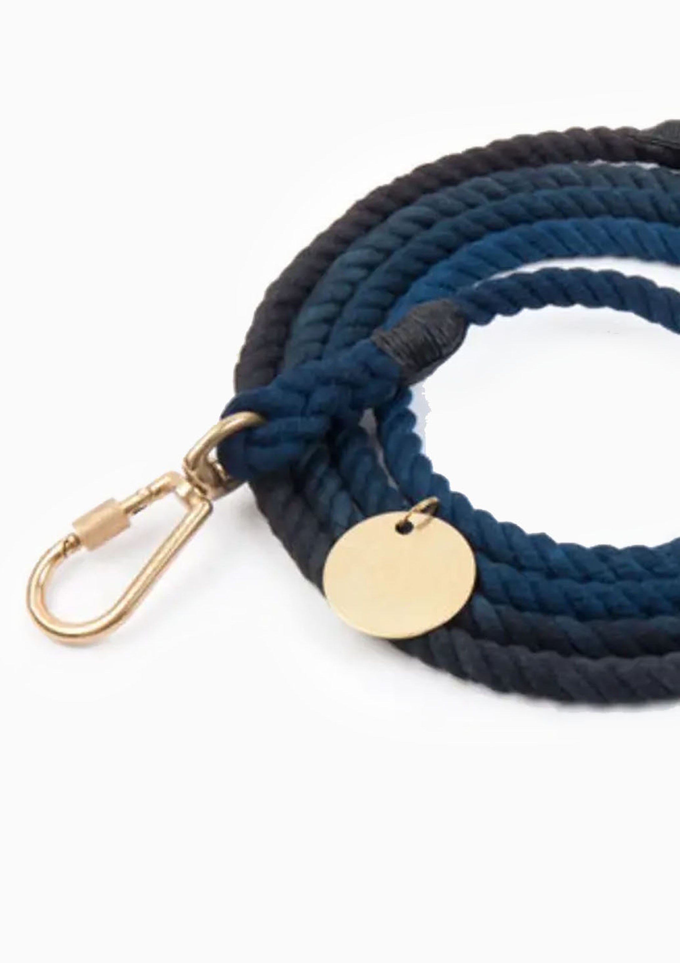 Adjustable Cotton Rope Dog Leash, Manhattan Ombre | Small