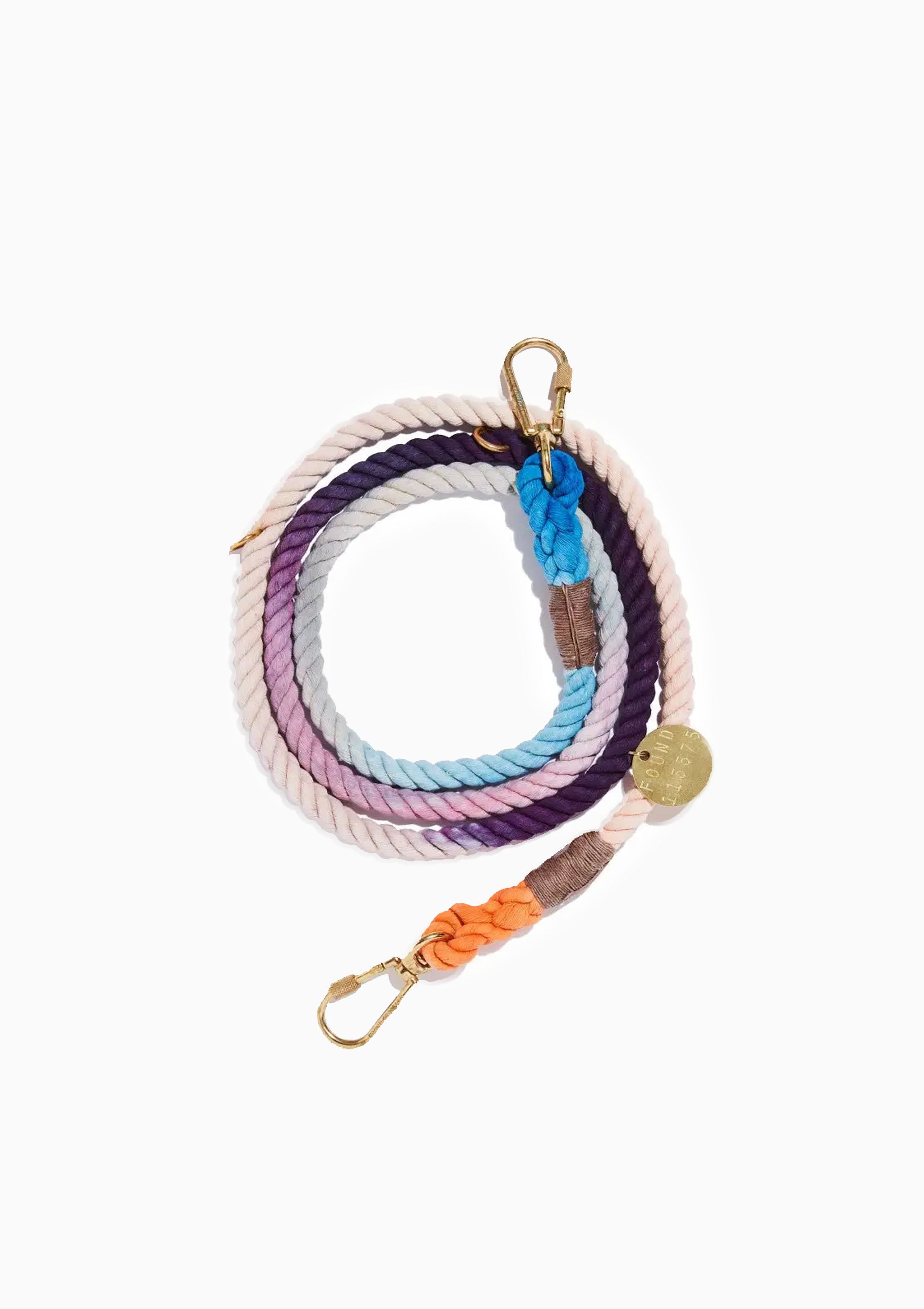Adjustable Cotton Rope Dog Leash, The Lois Ombre | Small