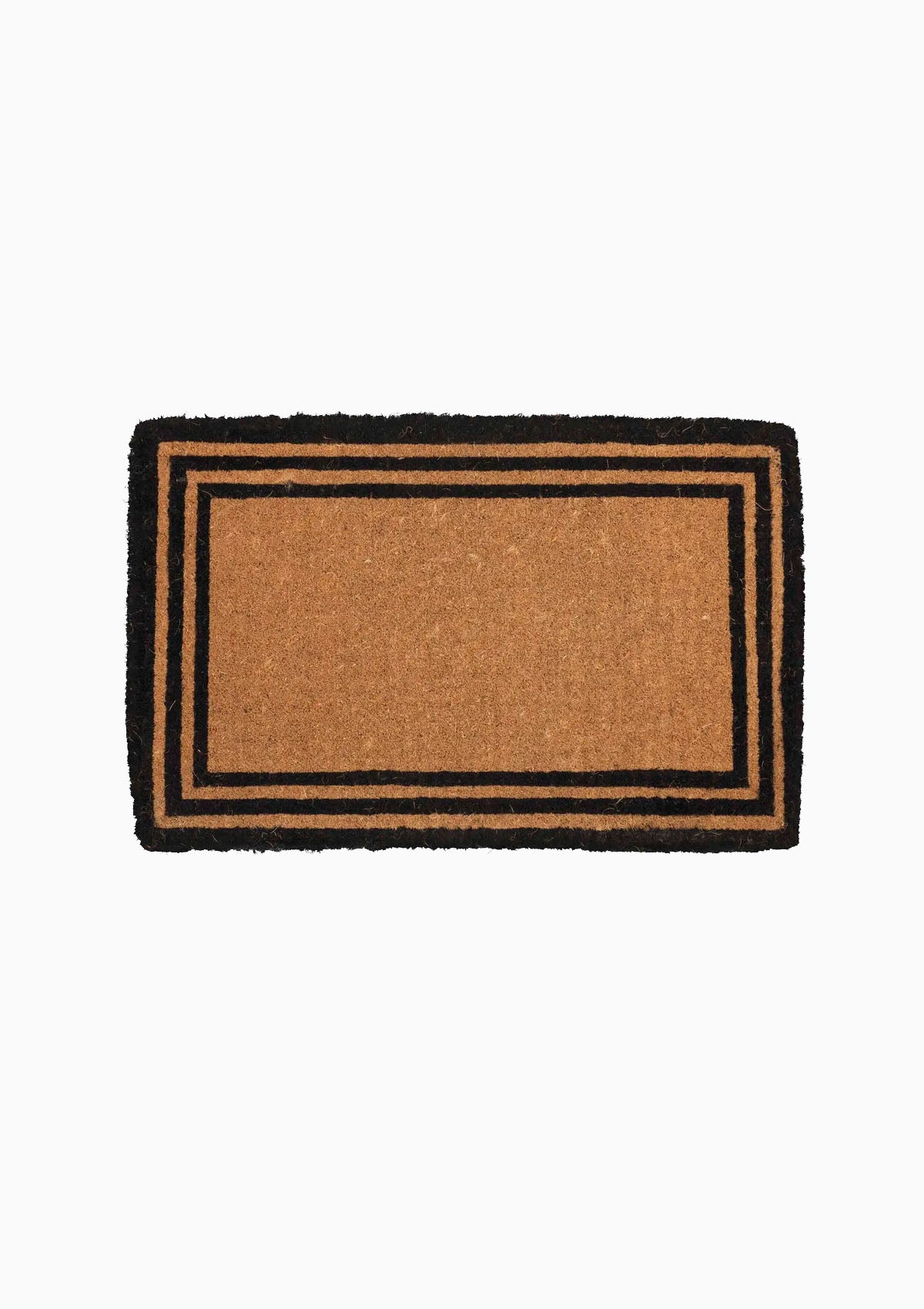 Border Extra-Thick Handwoven Coconut Fiber Doormat | 24" x 36"