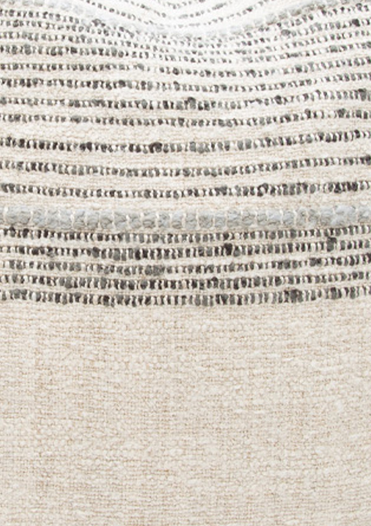 Davis Pillow | Natural/Grey, 23"x23"