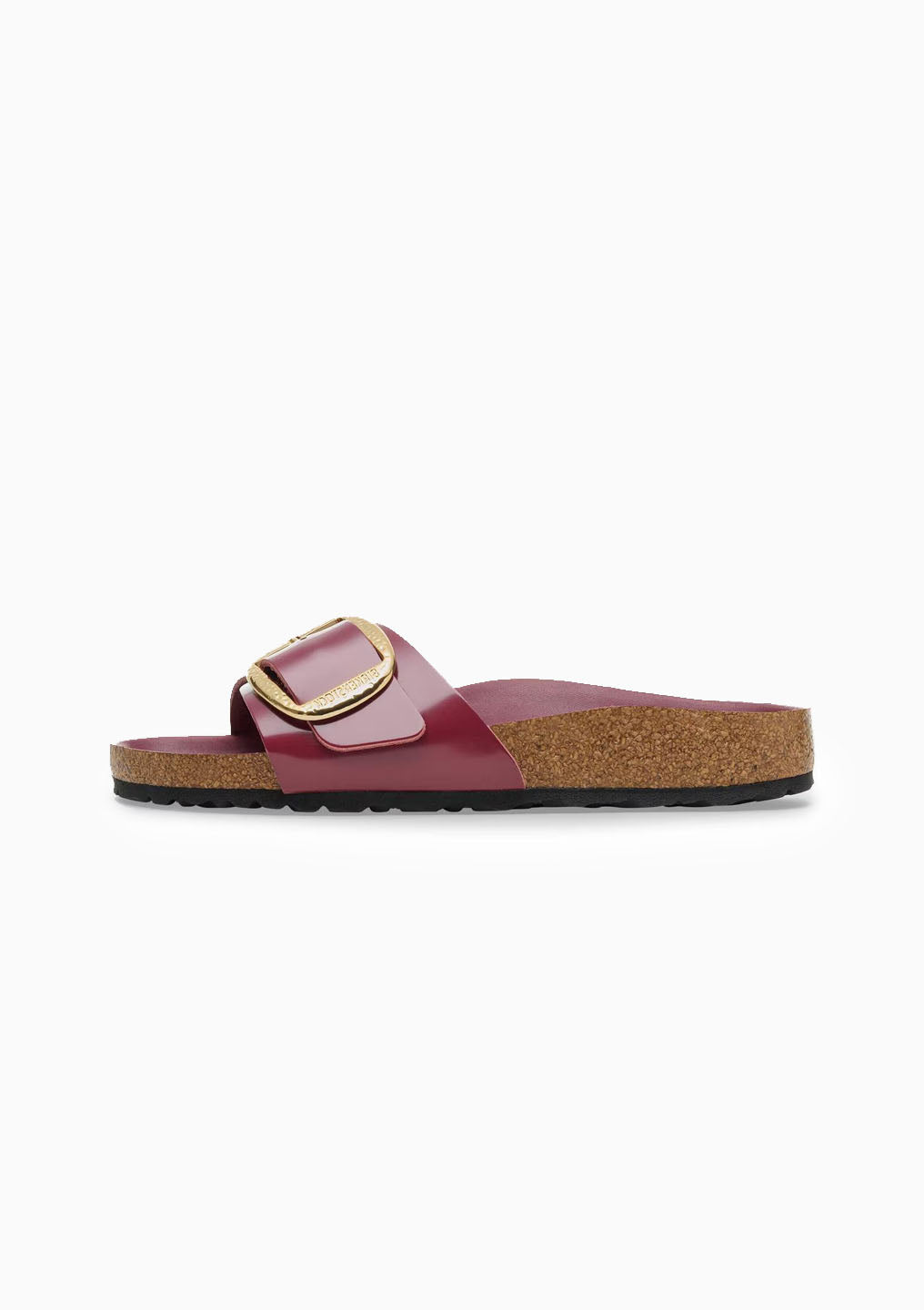 Madrid Hammered Big Buckle Sandal | High Shine Zinfandel