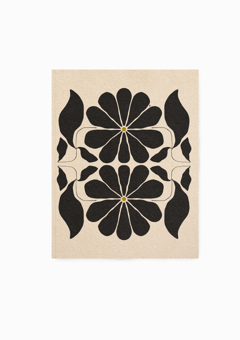 Floral Balance Medium Layflat Notebook