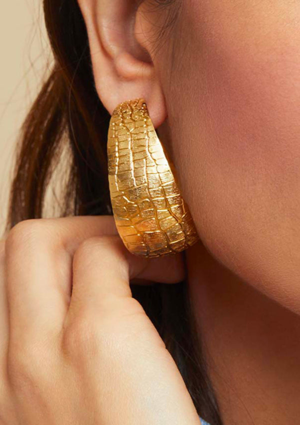 Wild Hoop Earrings | Gold