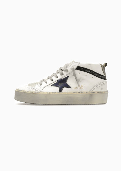 GOLDEN  /ゴールデングースLAMINATED HI STAR Golden Goose Hi Star Sneaker in White, Pink Laminated