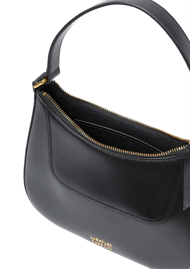 Greta Round Shoulder Bag | Black