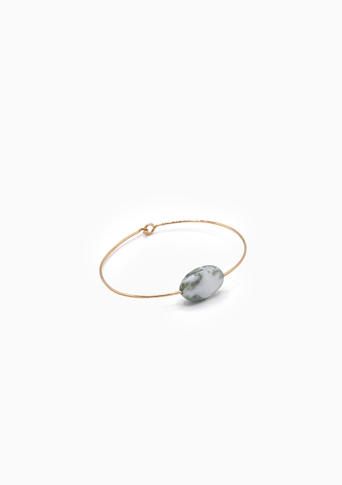 Textured Blue Opal Cuff Bracelet