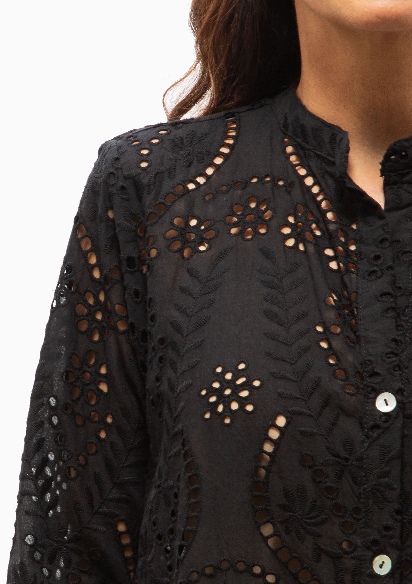MB Dress | Athena Embroidery Black