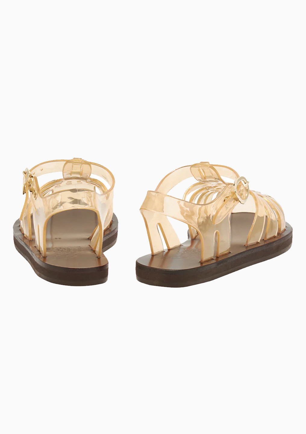 Homeria Jelly Sandal | Clear Caramel