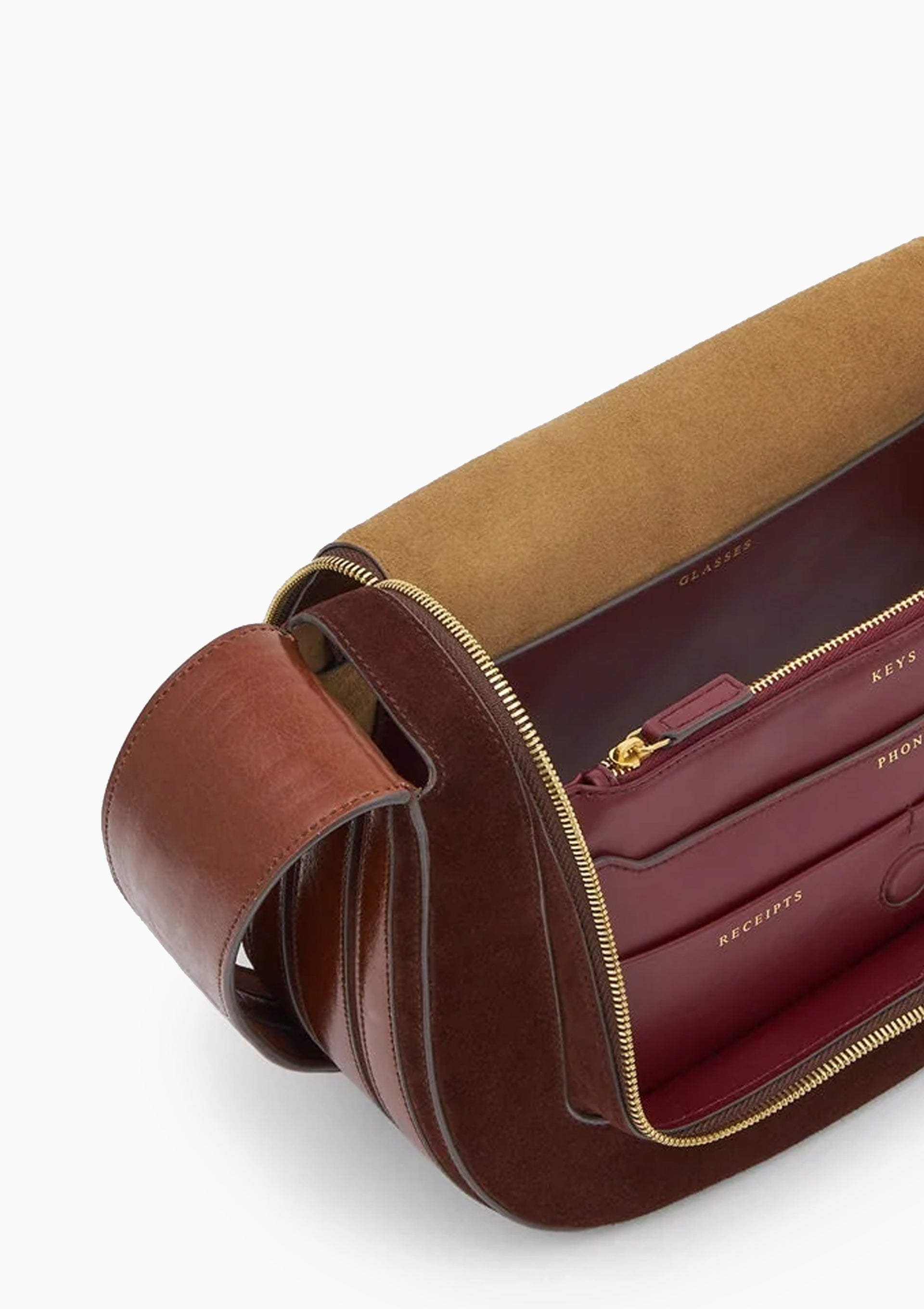 Vere New Shoulder Bag | Suede Dark Cedar