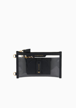 Jacquard Everything Pouch | Clear/Black