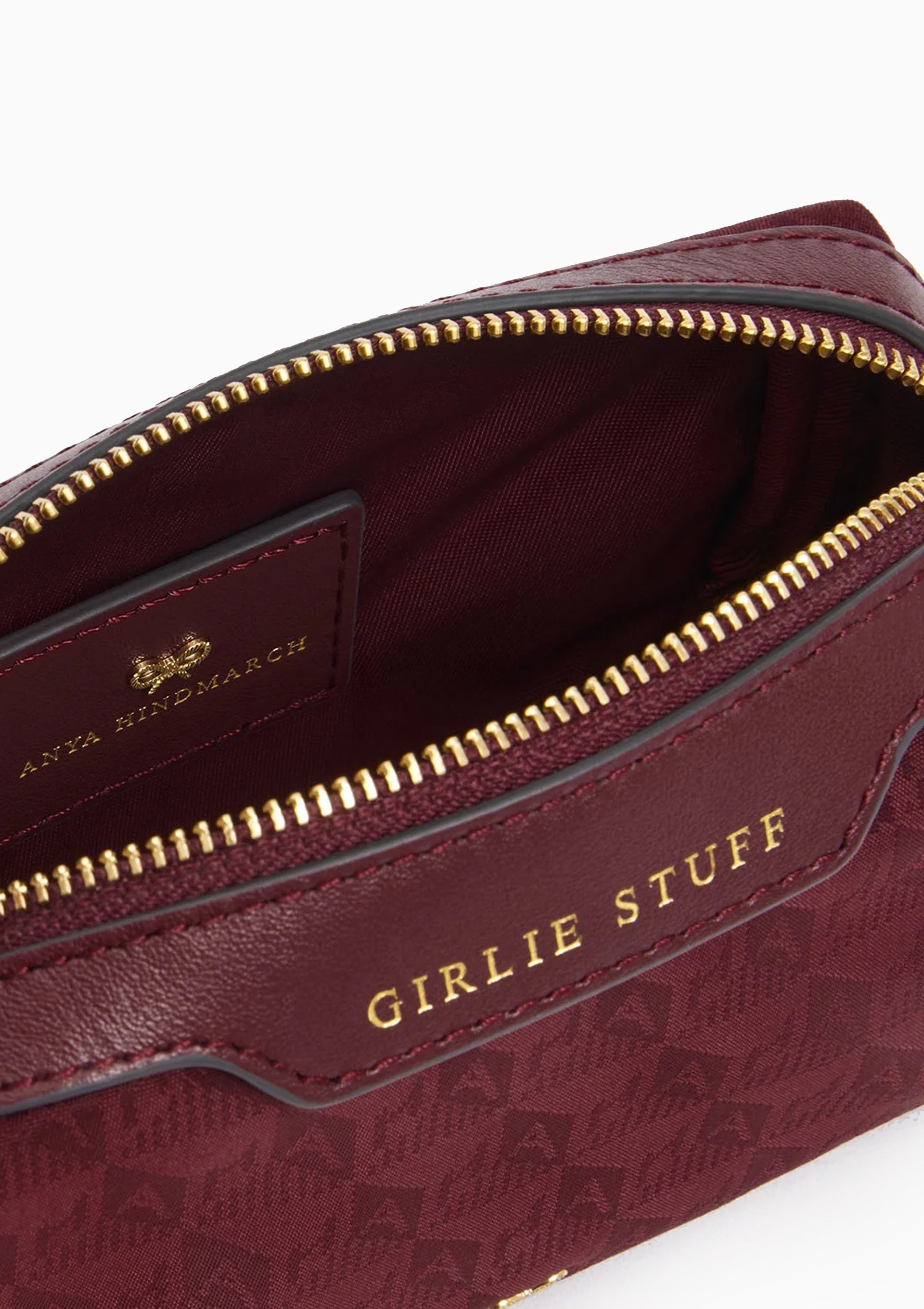 Jacquard Girlie Stuff Pouch | Medium Red