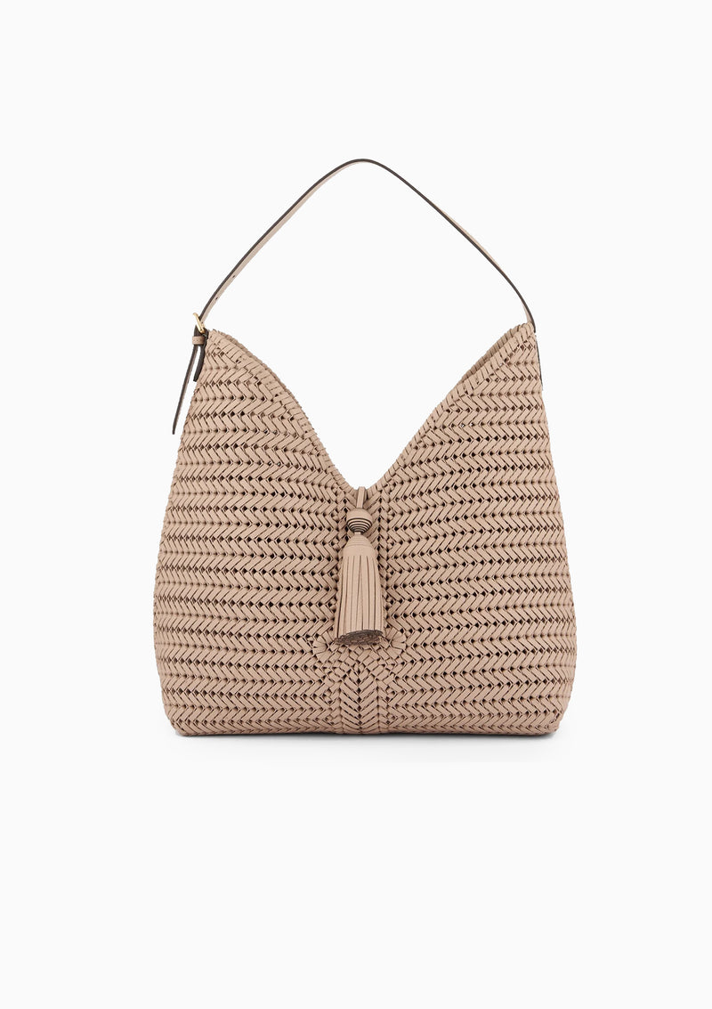 Neeson Tassel Hobo Bag | Light Nude