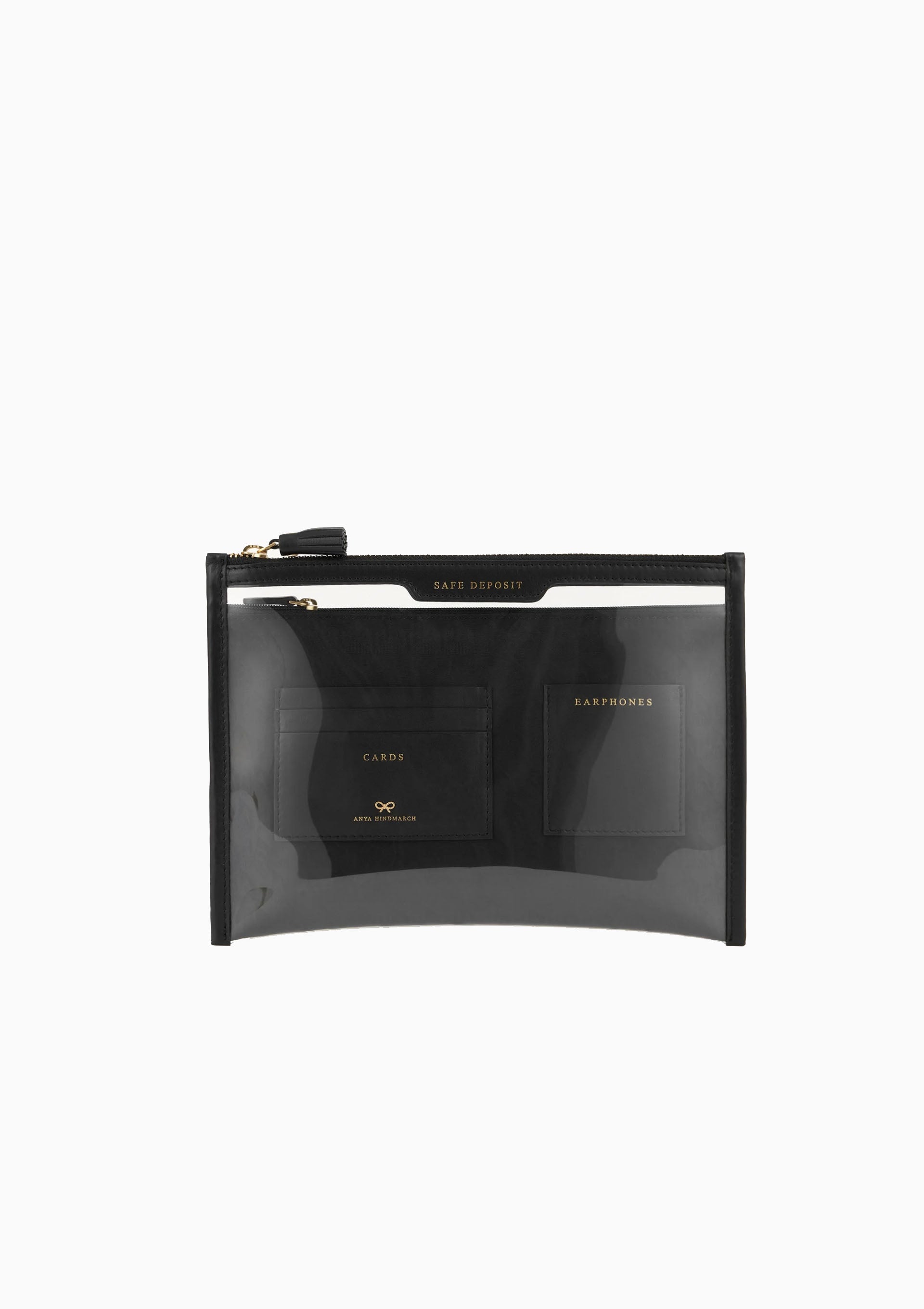 Jacquard Safe Deposit Case | Clear/Black