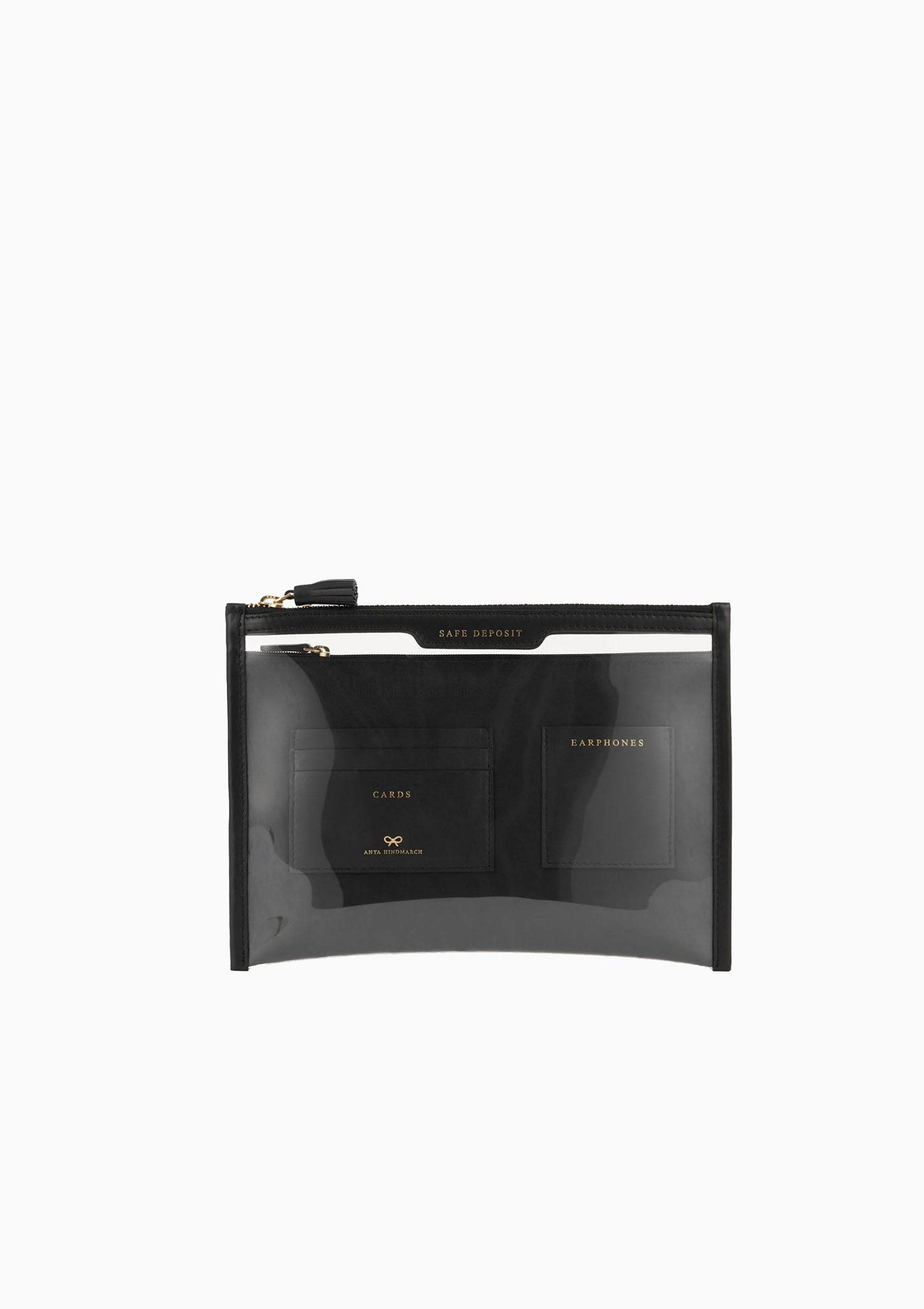 Jacquard Safe Deposit Case | Clear/Black