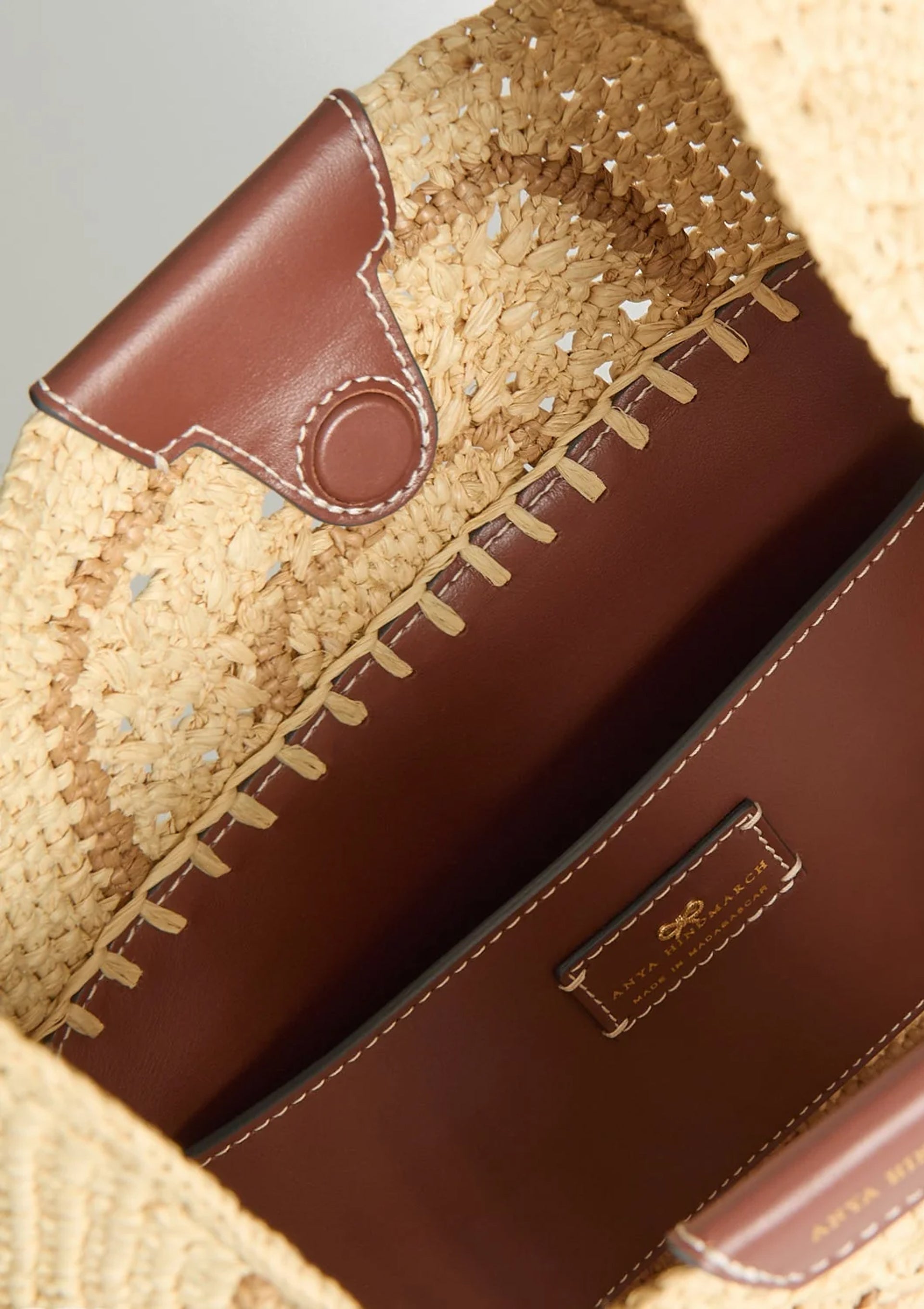 Anya Hindmarch | Raffia Bow Hobo Bag | Natural