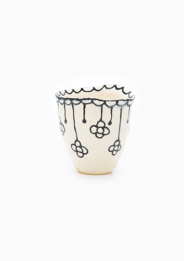 Handmade Lace Painted Wine Cup 21