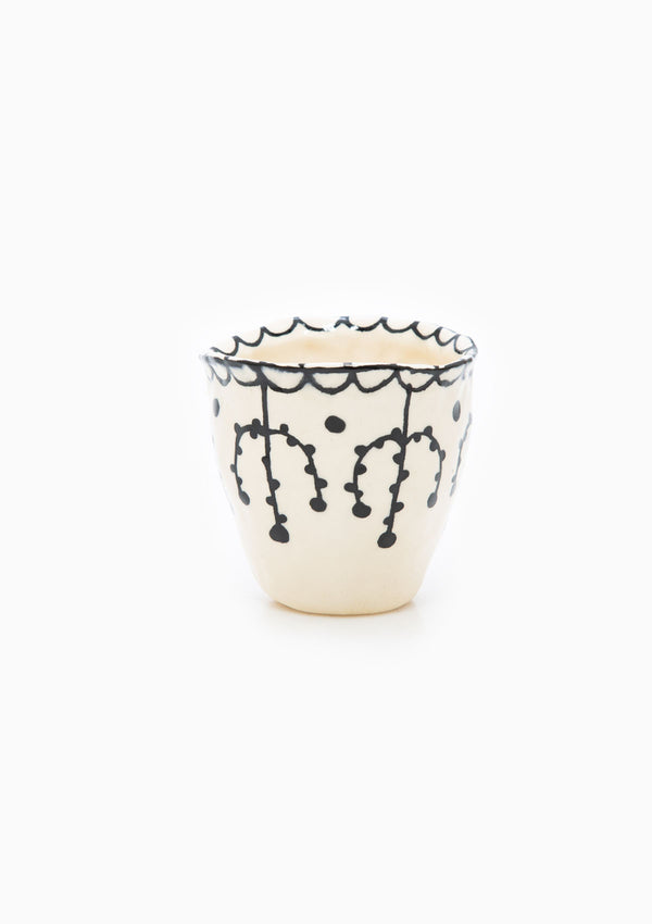 Handmade Lace Painted Wine Cup 27
