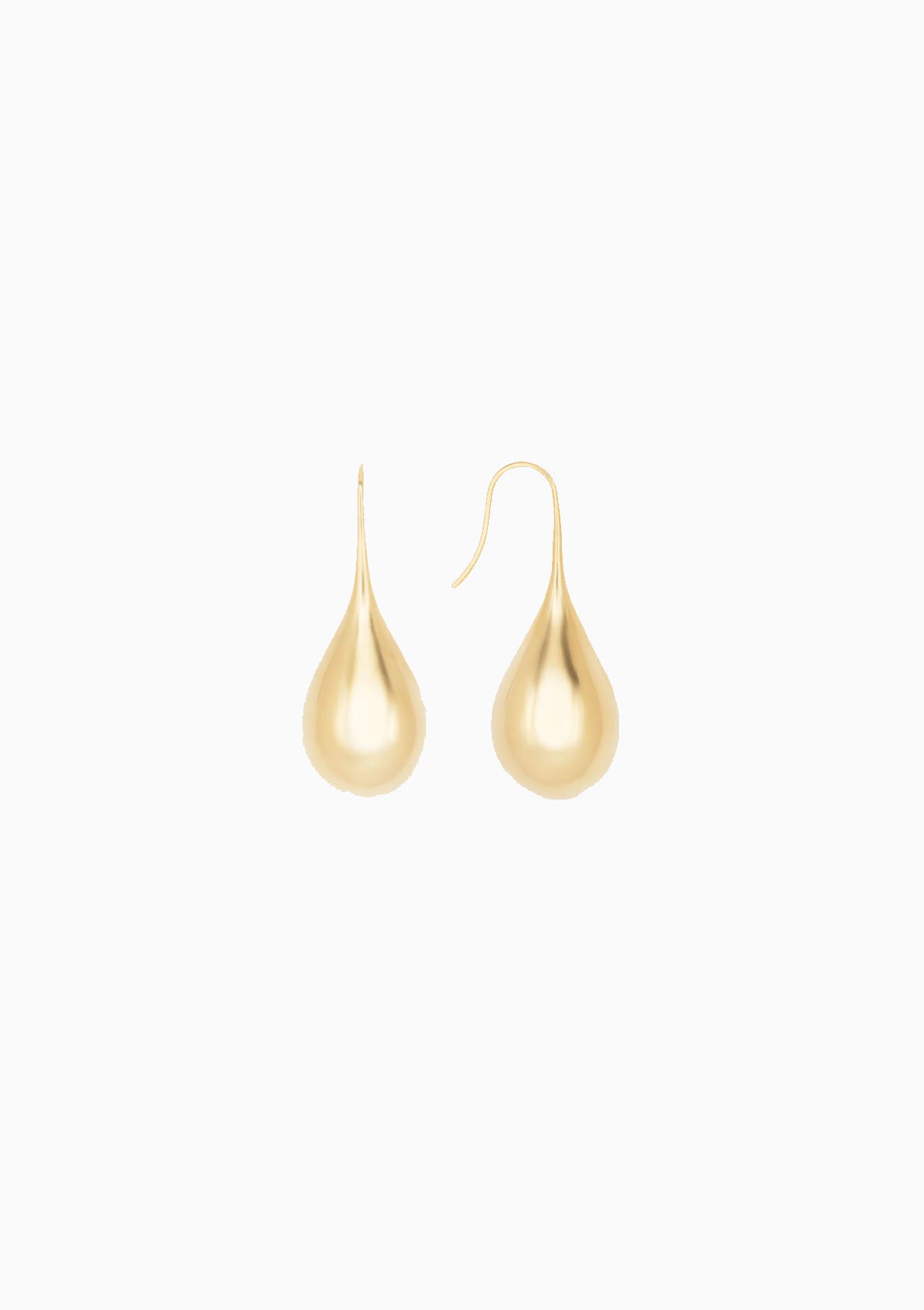 Large Drop Earrings | Gold