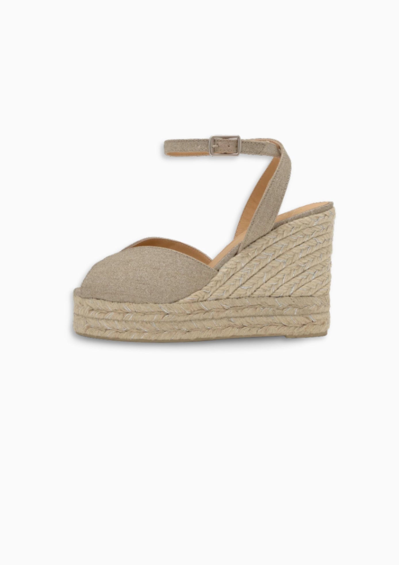 Blossom Linen Wedge 4.5" | Plata