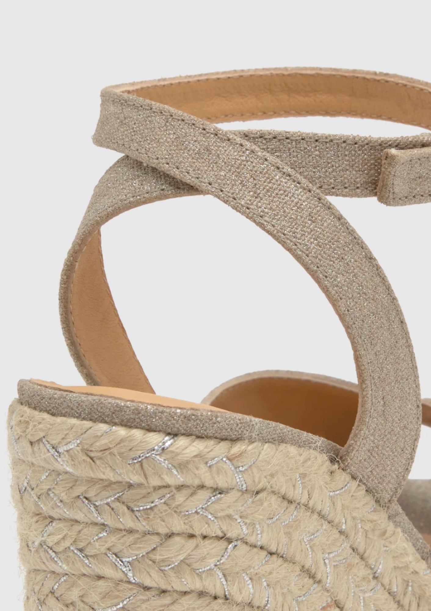 Blossom Linen Wedge 4.5" | Plata