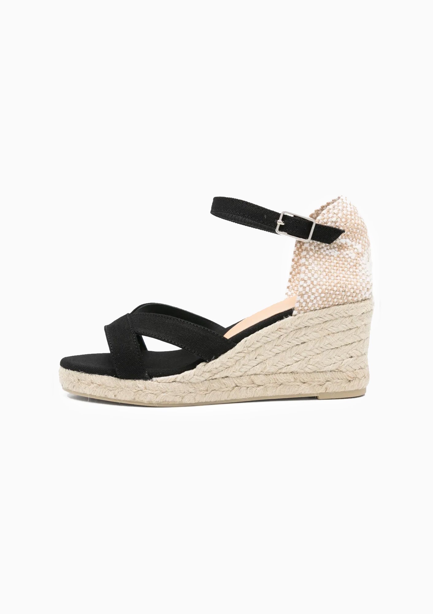 Bruna Canvas Wedge 3" | Negro