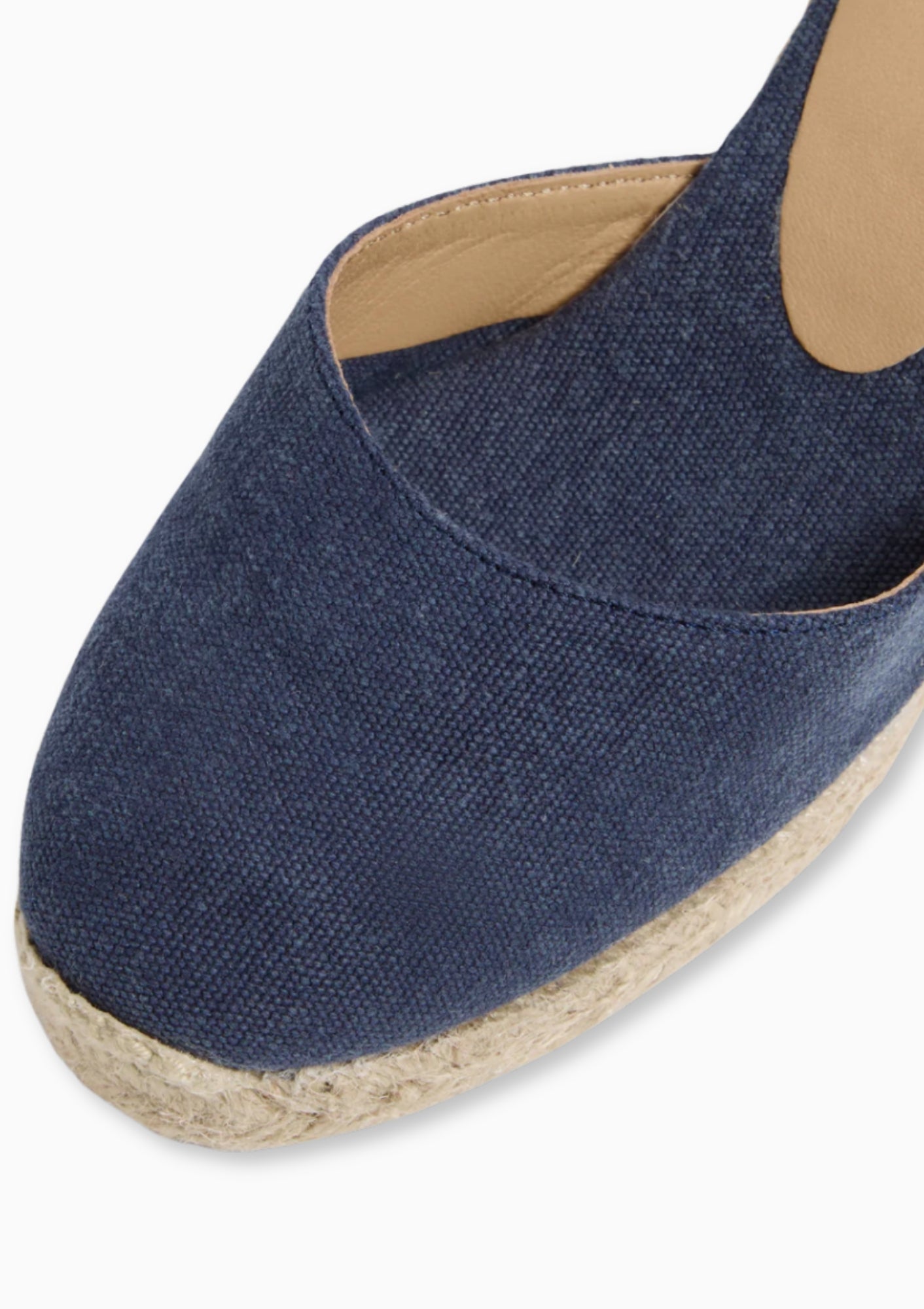 Carina Canvas Wedge 3.5" | Azul Oxford