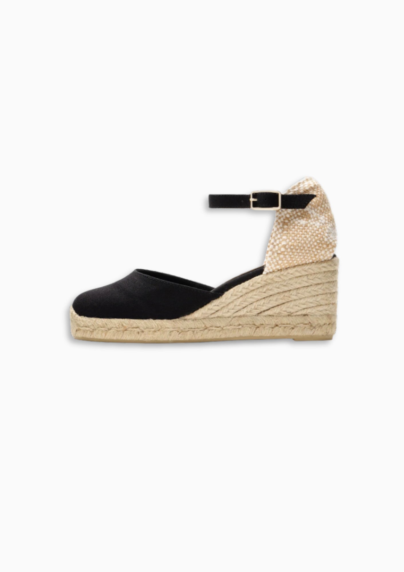 Carol Canvas Wedge 3" | Negro