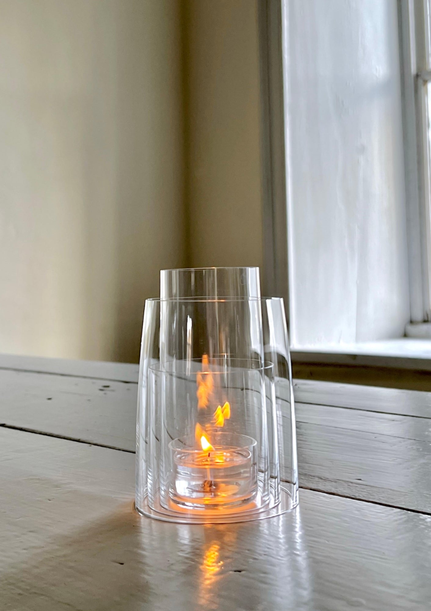Crystal Tea Light Hurricane