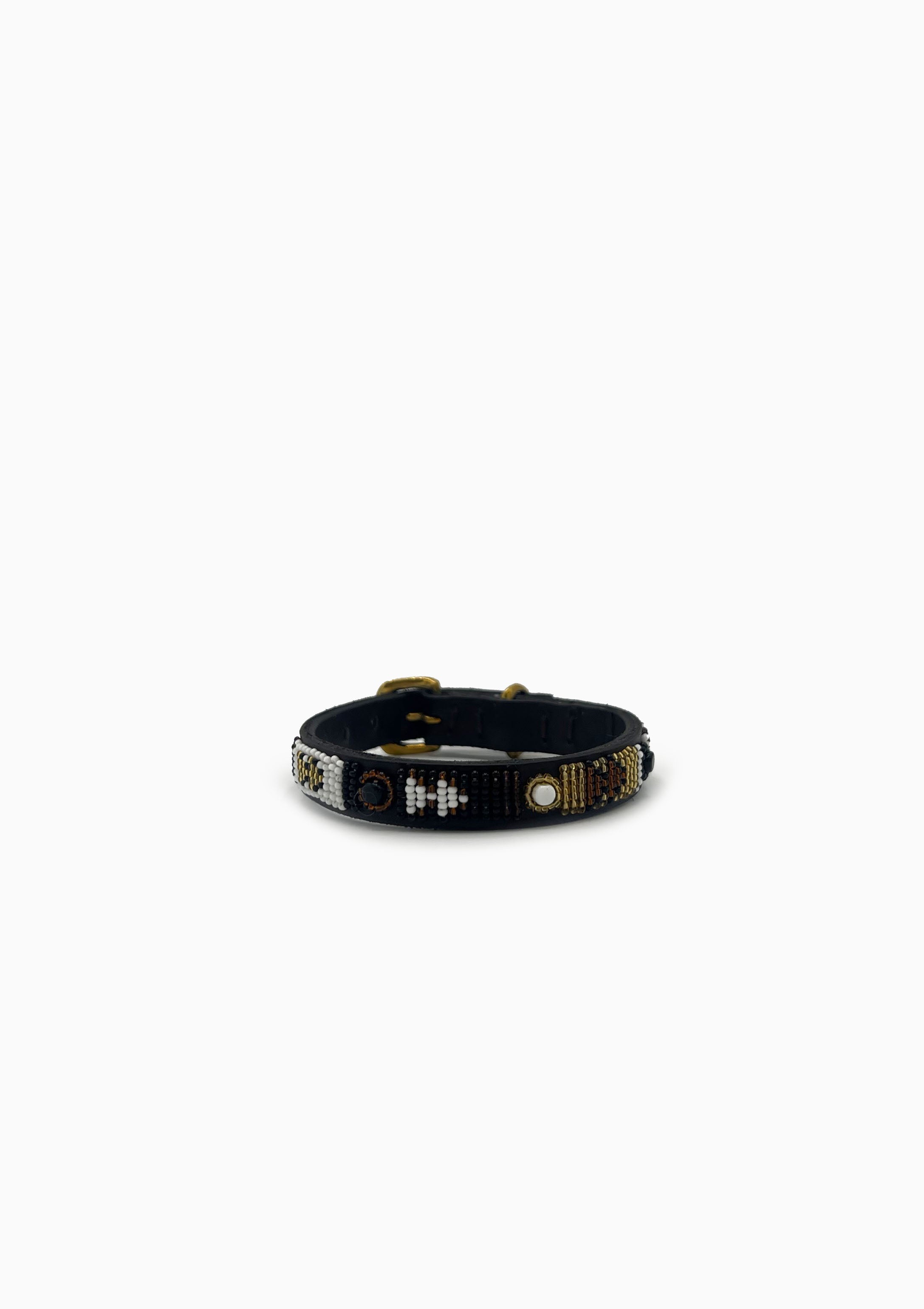 Earth Beaded Dog Collar | 10" Narrow