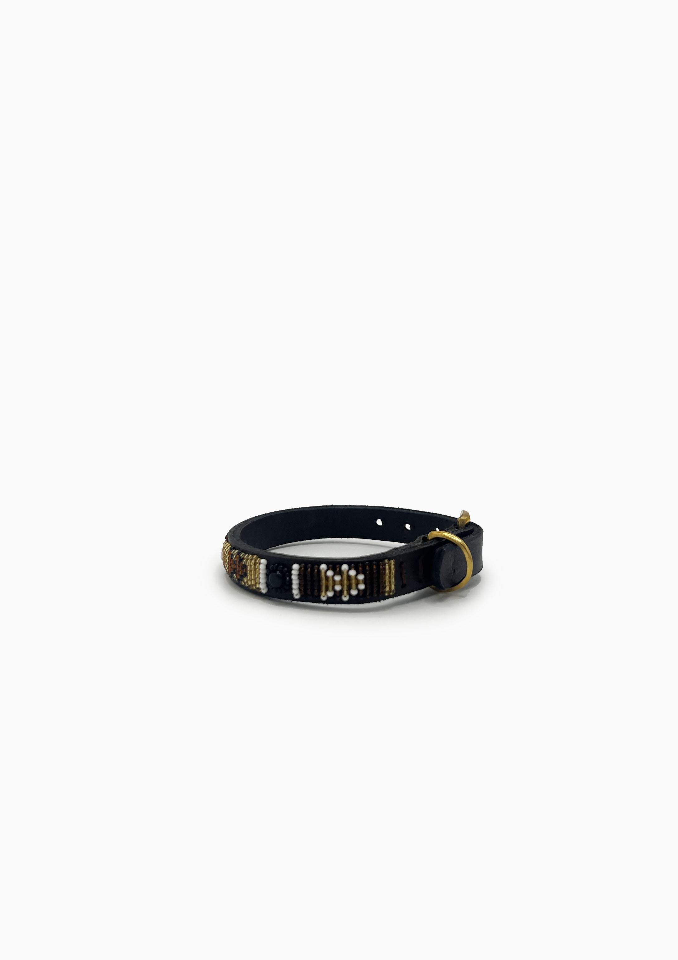 Earth Beaded Dog Collar | 10" Narrow