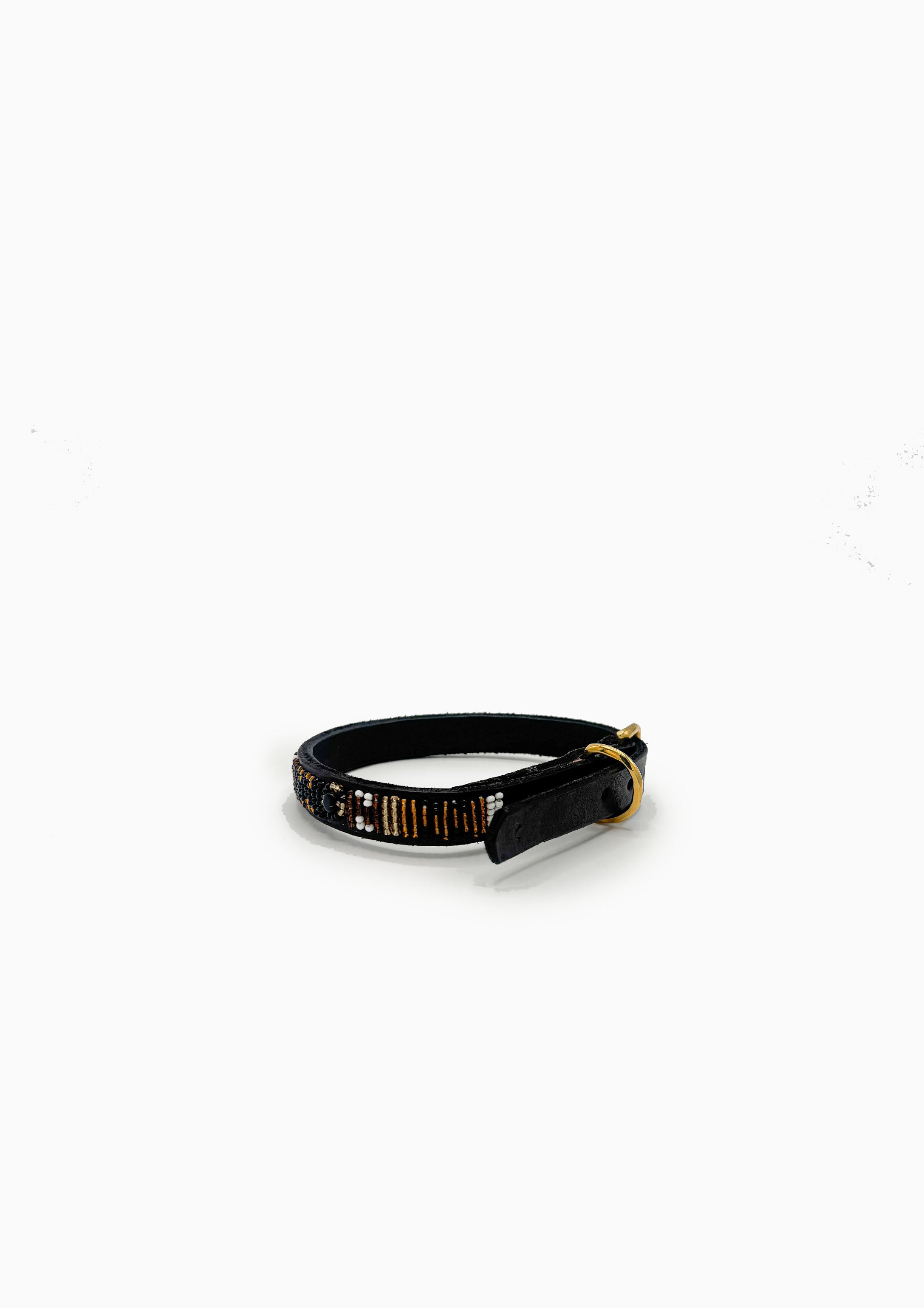Earth Beaded Dog Collar | 12" Narrow