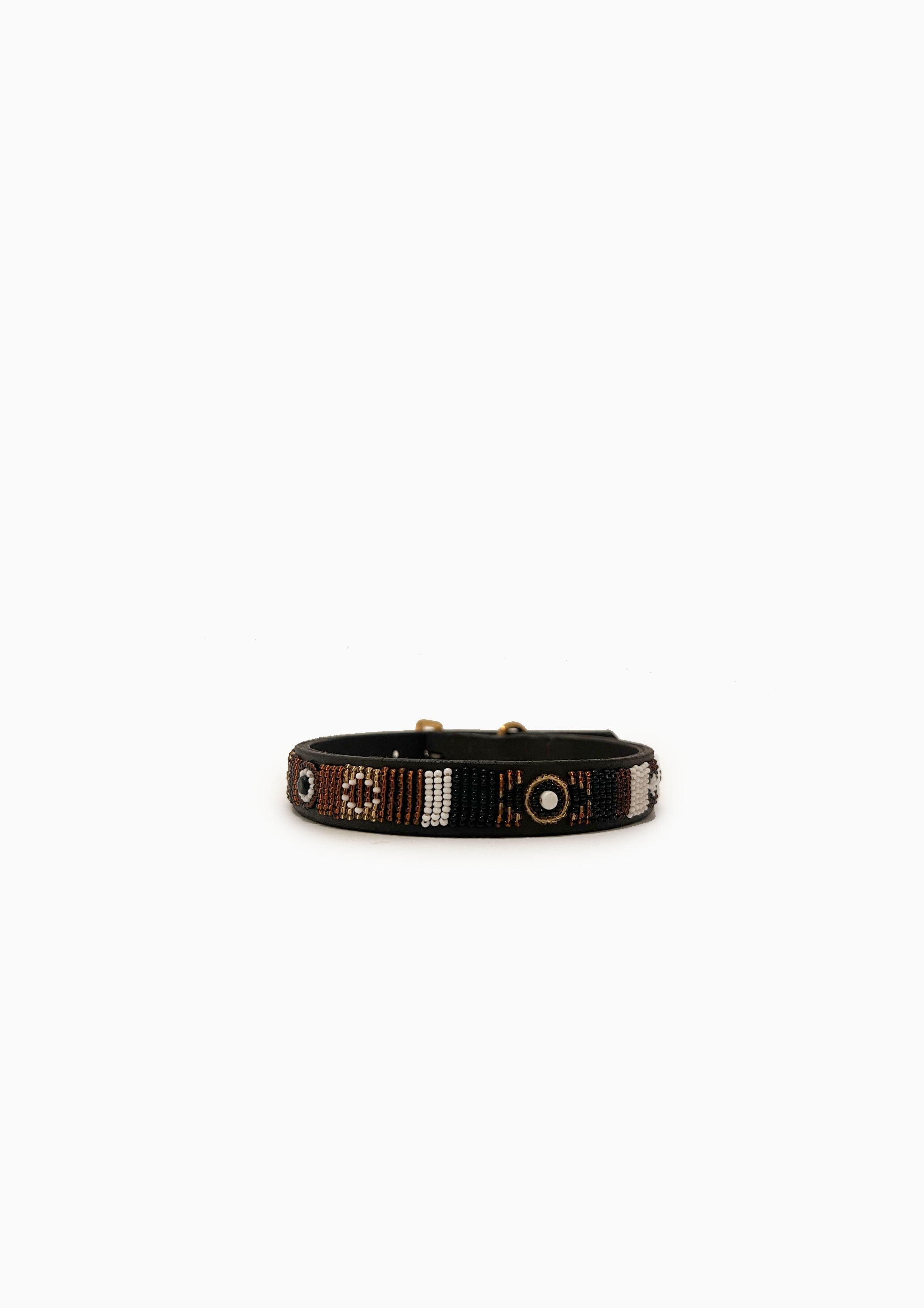 Earth Beaded Dog Collar | 14" Standard
