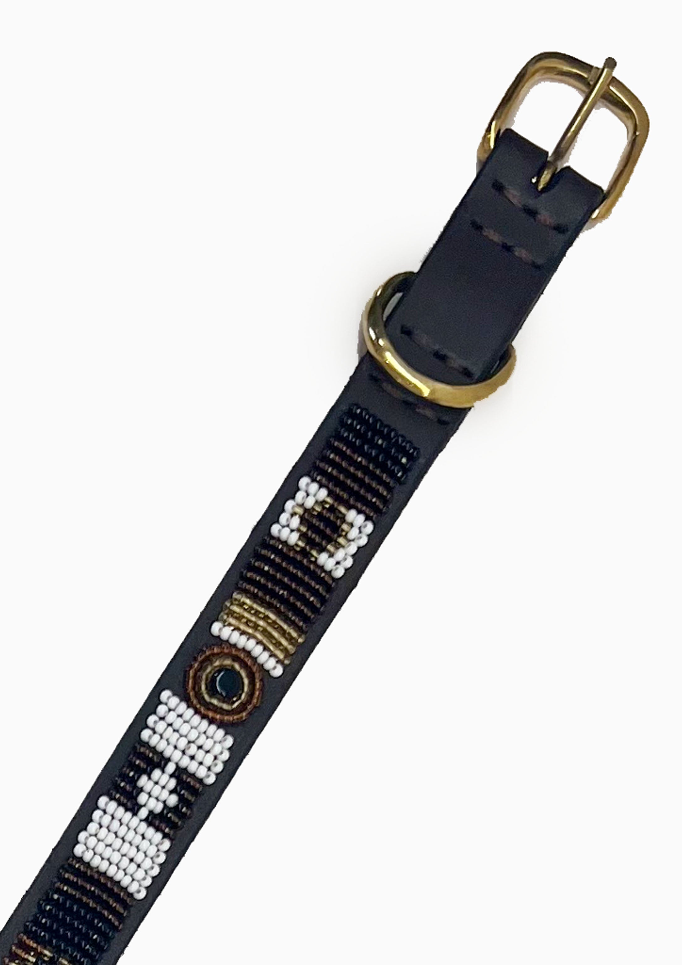 Earth Beaded Dog Collar | 14" Standard
