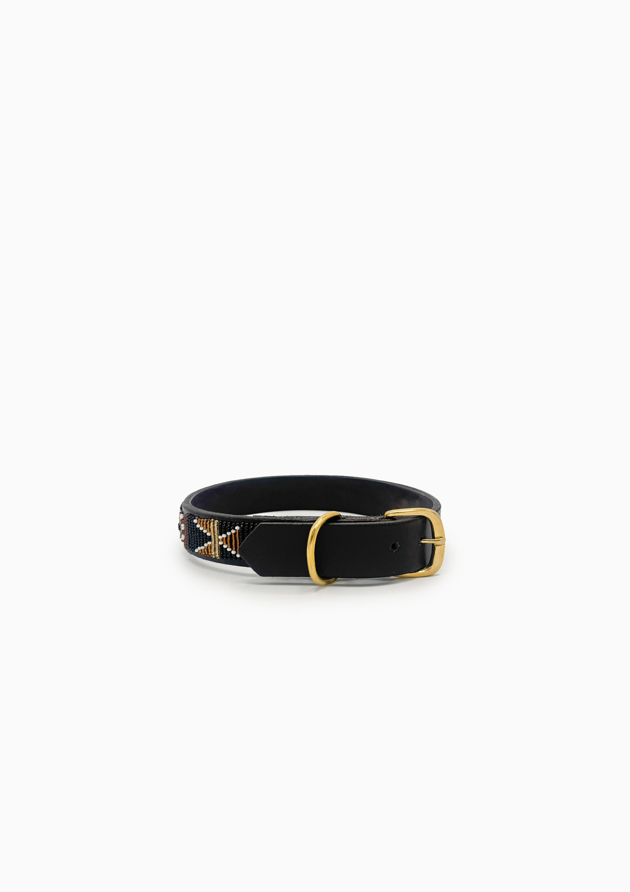 Earth Beaded Dog Collar | 16" Wide