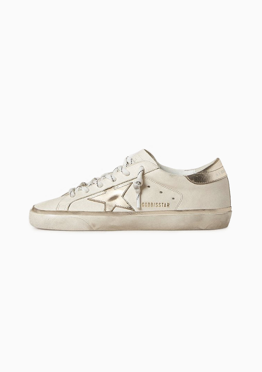Superstar Sneaker Laminated Star Glitter Edge | Optic White/Platinum