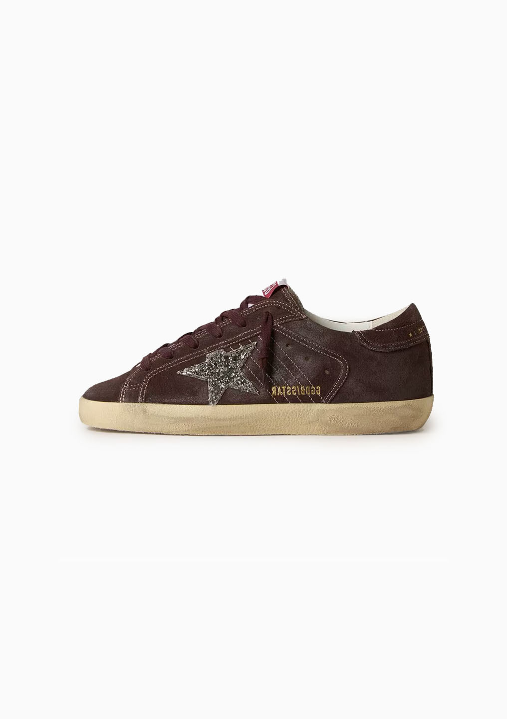 Superstar Sneaker Suede Glitter Star | Brown/Silver