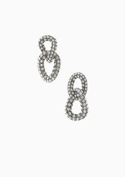 Funky Ring Earrings | Grey/Silver