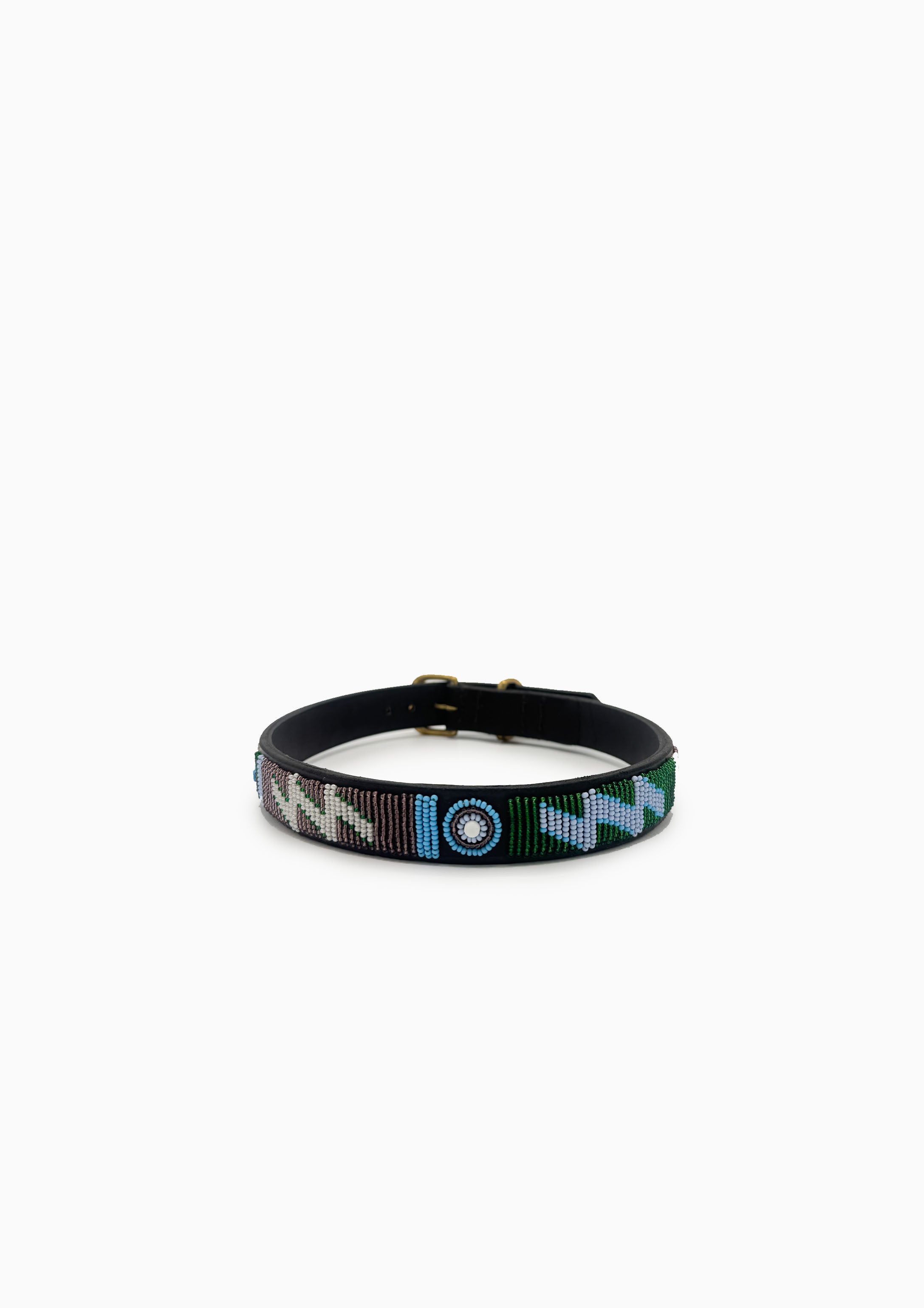 Jacaranda Beaded Dog Collar |22" Wide