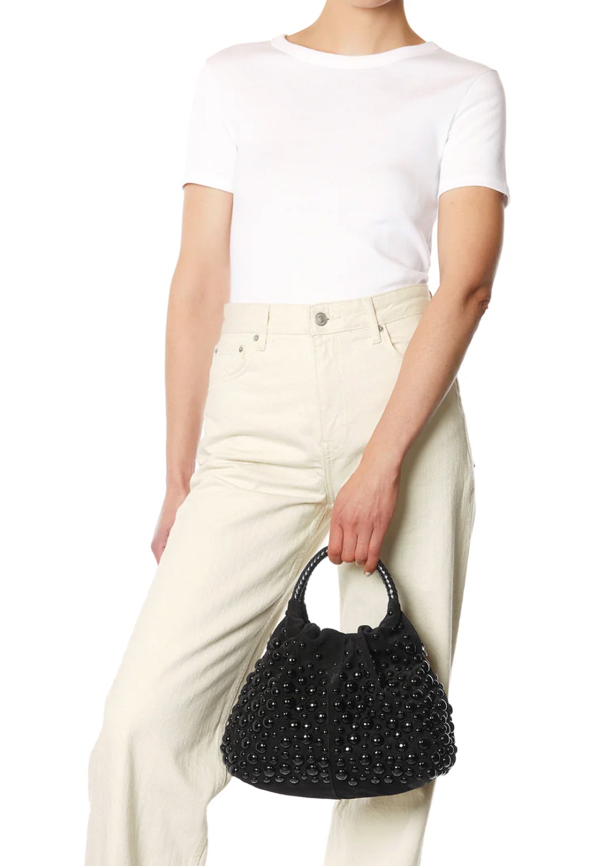 Gordi M Rivets | Split Suede Noir/Noir