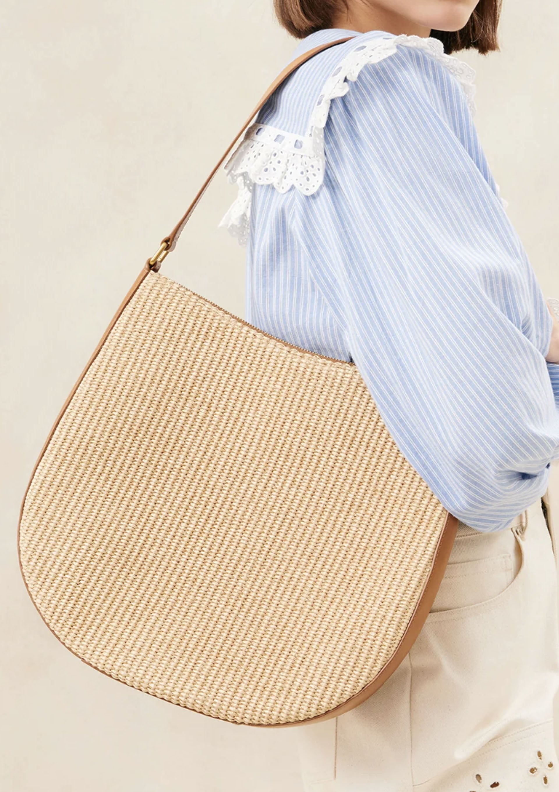 Bowen Straw Hobo | Natural