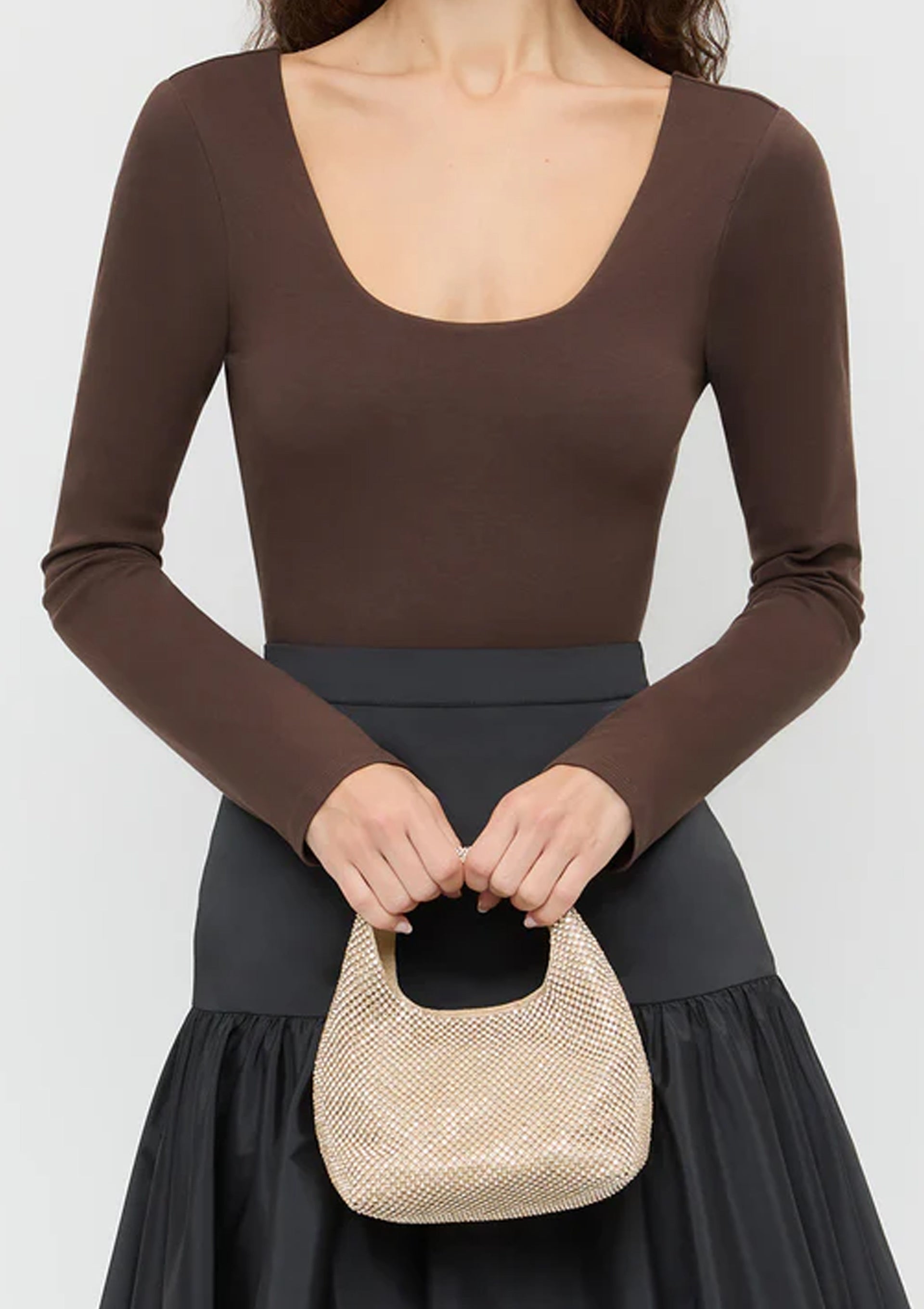 Kenzie Mini Bag | Gold Diamante